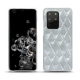 Samsung Galaxy S20+ 5G leather cover - Platinium - Couture