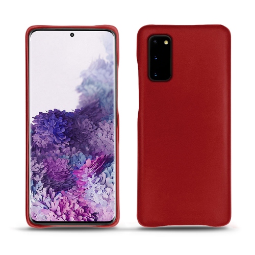 Custodia in pelle Samsung Galaxy S20Rouge ( Nappa - Pantone #d50032 ) 