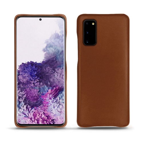 Custodia in pelle Samsung Galaxy S20Marron ( Nappa - Pantone #8B4720 ) 