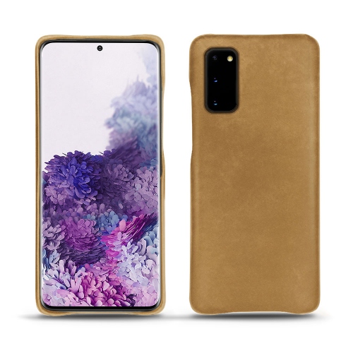 Capa em pele Samsung Galaxy S20Sable vintage ( Pantone #9b7340 ) 