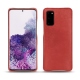 Coque cuir Samsung Galaxy S20 - Cerise vintage ( Pantone 185C ) 