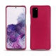 Capa em pele Samsung Galaxy S20 - Rose fluo