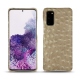 Funda de piel Samsung Galaxy S20 - Autruche desert