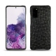 Coque cuir Samsung Galaxy S20 - Autruche nero