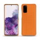 가죽 커버 Samsung Galaxy S20 - Abaca arancio