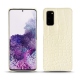 Samsung Galaxy S20 leather cover - Crocodile milk