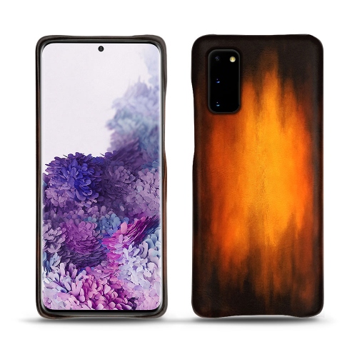 Funda de piel Samsung Galaxy S20Fauve Patine