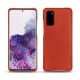 Coque cuir Samsung Galaxy S20 - Arange clouquié