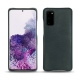 Samsung Galaxy S20 leather cover - Blu marino