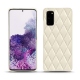 Custodia in pelle Samsung Galaxy S20 - Blanc - Couture ( Bologna - White ) 
