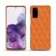 Capa em pele Samsung Galaxy S20 - Orange - Couture ( Nappa - Pantone 1495U ) 