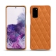 Coque cuir Samsung Galaxy S20 - Mandarine vintage - Couture