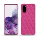 Coque cuir Samsung Galaxy S20 - Rose BB - Couture