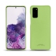 가죽 커버 Samsung Galaxy S20 - Vert olive PU