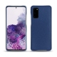 Capa em pele Samsung Galaxy S20 - Bleu frisson