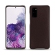 Samsung Galaxy S20 leather cover - Marron envoûtant