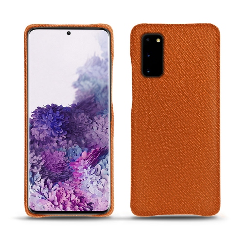 Funda de piel Samsung Galaxy S20Orange vibrant ( Pantone #e36b39 ) 
