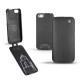 Housse cuir Apple iPhone 5S  - Negre poudro