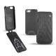 Lederschutzhülle Apple iPhone 5S  - Negre poudro - Couture
