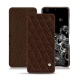 가죽 커버 Samsung Galaxy S20 Ultra 5G - Châtaigne - Couture ( Pantone 476C ) 