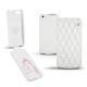 Housse cuir Apple iPhone 5S  - Blanc escumo - Couture