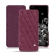Samsung Galaxy S20 Ultra 5G leather case - Prune vintage - Couture