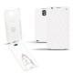 硬质真皮保护套 Samsung SM-N9000 Galaxy Note 3  - Blanc escumo - Couture