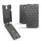硬质真皮保护套 Samsung SM-N9000 Galaxy Note 3  - Negre poudro - Couture