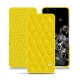 Housse cuir Samsung Galaxy S20+ 5G - Jaune fluo - Couture