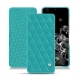 가죽 커버 Samsung Galaxy S20+ 5G - Bleu fluo - Couture