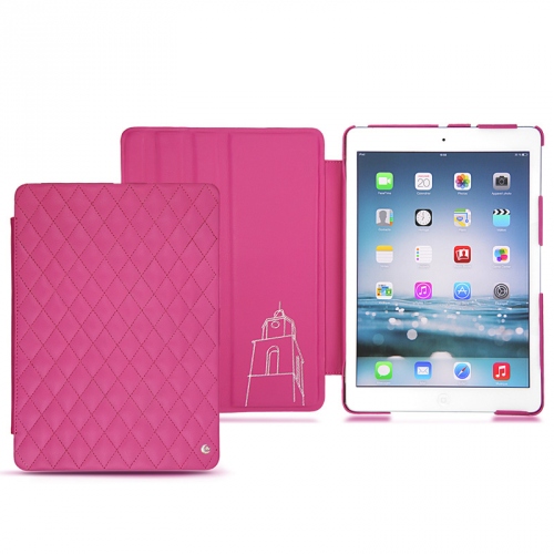Housse cuir Apple iPad AirRose BB - Couture ( Pantone #DB599F )