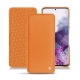 Housse cuir Samsung Galaxy S20 - Orange ( Nappa - Pantone 1495U ) 
