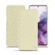 Samsung Galaxy S20 leather case - Ivoire ( Sleek P C12 - White ) 