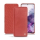 가죽 커버 Samsung Galaxy S20 - Cerise vintage ( Pantone 185C ) 
