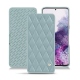 가죽 커버 Samsung Galaxy S20 - Bleu ciel - Couture ( Nappa - Pantone 277C ) 