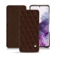가죽 커버 Samsung Galaxy S20 - Châtaigne - Couture ( Pantone 476C ) 