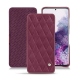 Housse cuir Samsung Galaxy S20 - Prune vintage - Couture