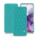 Capa em pele Samsung Galaxy S20 - Bleu fluo - Couture