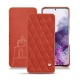 가죽 커버 Samsung Galaxy S20 - Arange clouquié - Couture