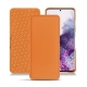 Samsung Galaxy S20 leather case - Orange PU