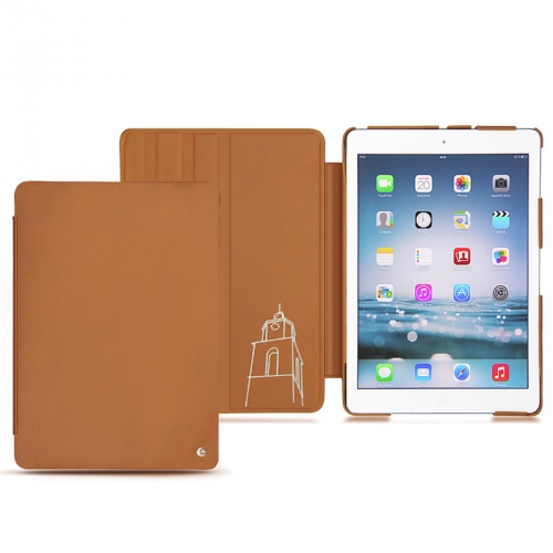 Housse cuir Apple iPad AirCastan esparciate ( Pantone #824F2A )