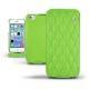 Lederschutzhülle Apple iPhone 5S  - Vert fluo - Couture
