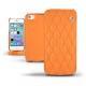 Lederschutzhülle Apple iPhone 5S  - Orange fluo - Couture