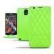 硬质真皮保护套 Samsung SM-N9000 Galaxy Note 3  - Vert fluo - Couture