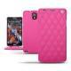 硬质真皮保护套 Samsung SM-N9000 Galaxy Note 3  - Rose fluo - Couture