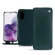 Samsung Galaxy S20 leather case - Bleu Veggie