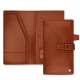 Cartera de viaje en piel - Marron Veggie