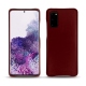 Coque cuir Samsung Galaxy S20 - Rouge Veggie