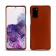 Samsung Galaxy S20 leather cover - Orange Veggie