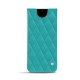 Capa em pele Samsung Galaxy S20 - Bleu fluo - Couture